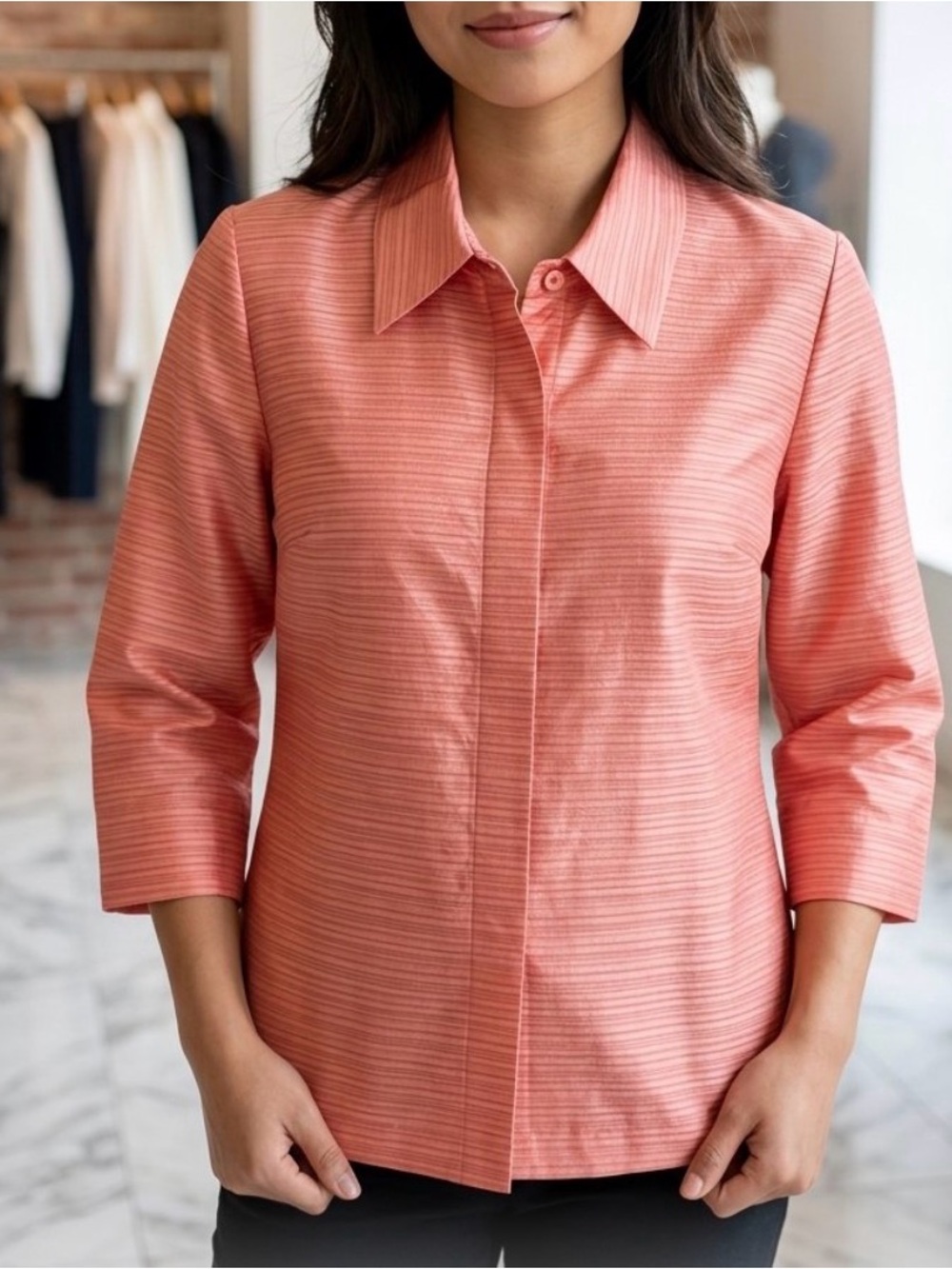 Susan Bristol Silk Blouse size 10 NWOT